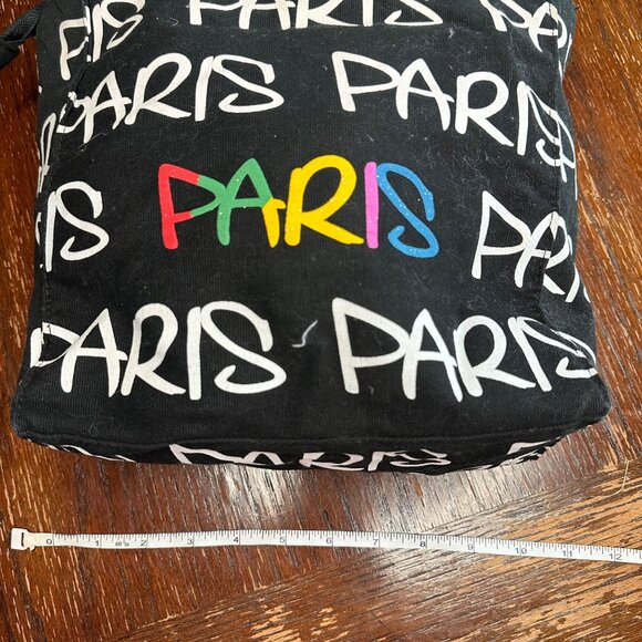 Robin Ruth Paris Canvas Black Travel Shoulder Bag - Picture 7 of 10